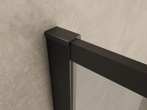 Square inloopdouche 1100 x 2000 x 10 mm nano helder glas/mat zwart - Afbeelding 3