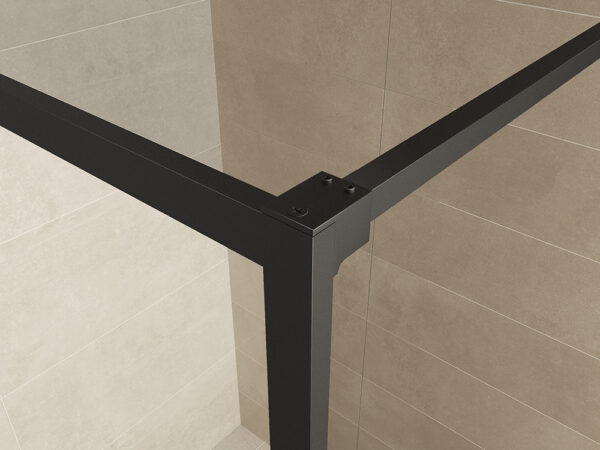 Square inloopdouche 1100 x 2000 x 10 mm nano helder glas/mat zwart - Afbeelding 4