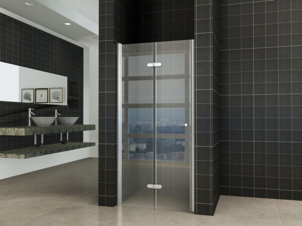 vouwbare nisdeur 900x2000 links 8mm NANO glas - Afbeelding 3