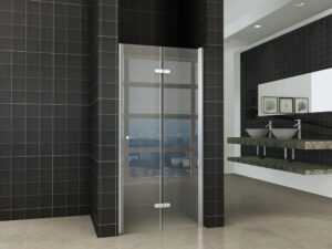 vouwbare nisdeur 800x2000 rechts 8mm NANO glas