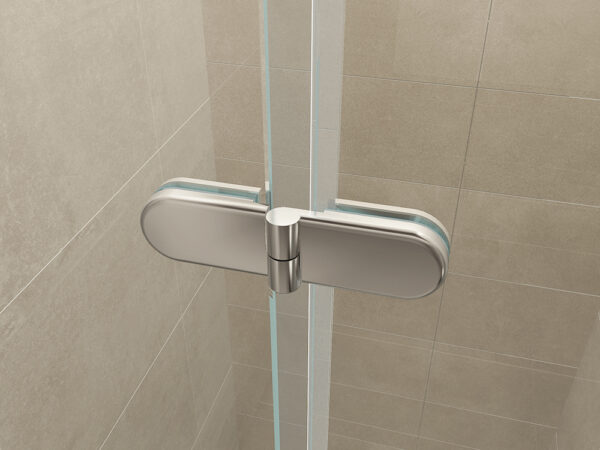 vouwbare nisdeur 1000x2000 links 8mm NANO glas - Afbeelding 4