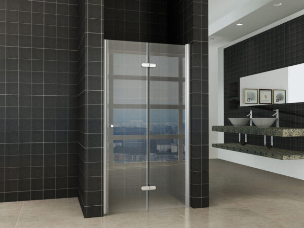 vouwbare nisdeur 1000x2000 rechts 8mm NANO glas - Afbeelding 2