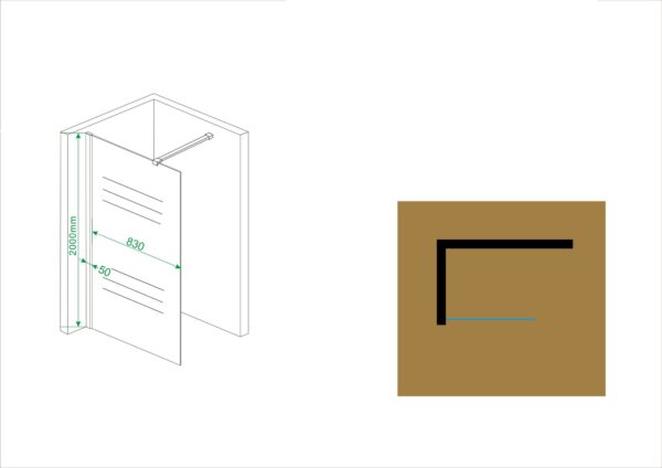 Comfort inloopdouche 900 x 2000 x 10 mm nano helder glas/chroom - Afbeelding 5