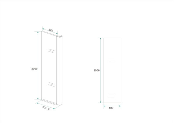 Comfort zijwand met hoekprofiel 400 x 20000 x 10 mm nano helder glas/chroom - Afbeelding 3