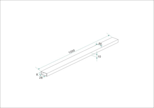 losse stabilisatiestang 120cm chroom - Afbeelding 4