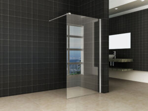 inloopdouche + RVS profiel 1000x2000 10mm NANO glas
