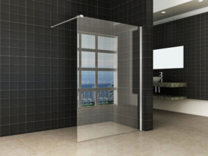 inloopdouche + RVS profiel 1200x2000 10mm NANO glas