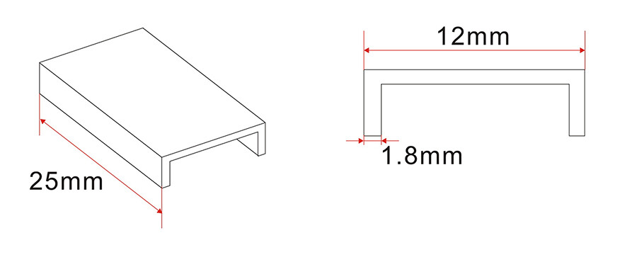 Wiesbaden Slim kunststof afdekkapje koper - Afbeelding 2