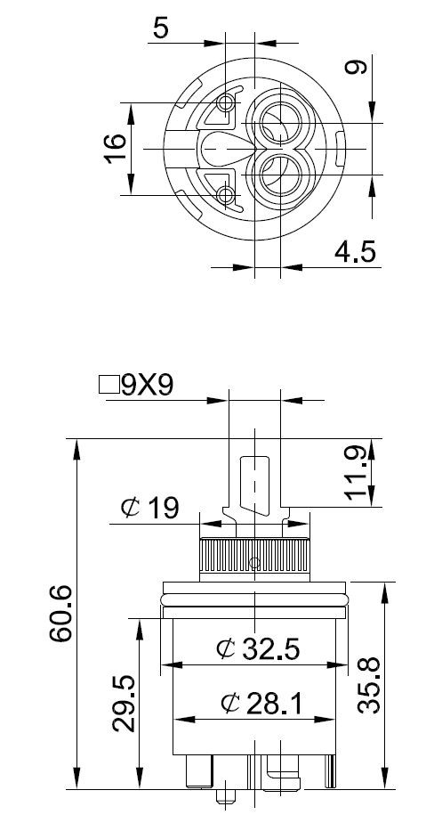 Keramisch binnenwerk 25mm + adapt.28mm hoog - Afbeelding 3