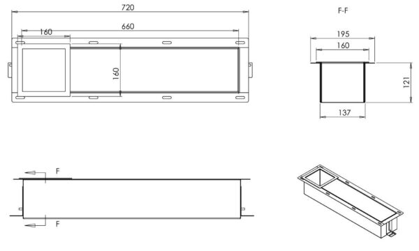 inbouw reserve-rolhouder mat zwart - Afbeelding 5