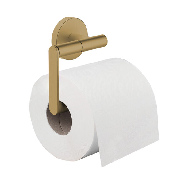 Alonzo toiletrolhouder zonder klep geborsteld messing - Afbeelding 2