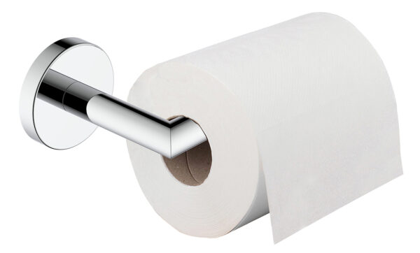 Alonzo toiletrolhouder met vaste arm chroom - Afbeelding 2