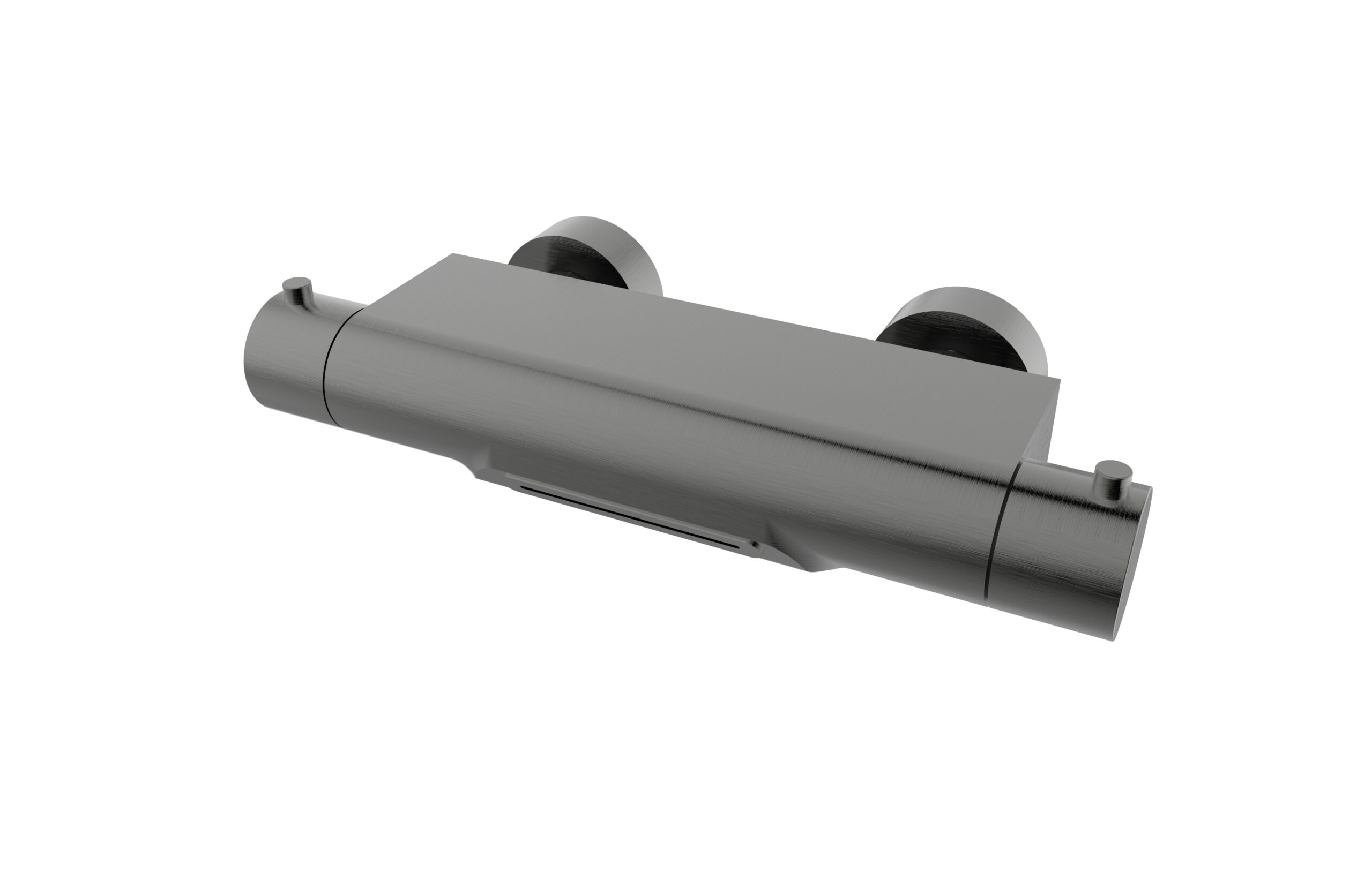 Style thermostatische waterval-badkraan cooltouch gunmetal