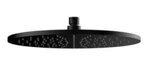 Caral hoofddouche rond 30 x 0,8 cm mat zwart