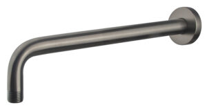 Caral douchearm met muurbevestiging 35 cm gunmetal