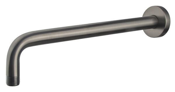 Caral douchearm met muurbevestiging 35 cm gunmetal