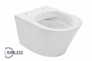 Vesta junior wandcloset rimless verkort  glans wit