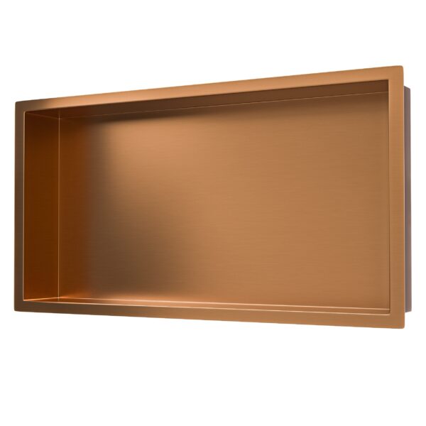 Demis inbouwnis 30 x 60 x 10 cm geborsteld brons koper - Afbeelding 2