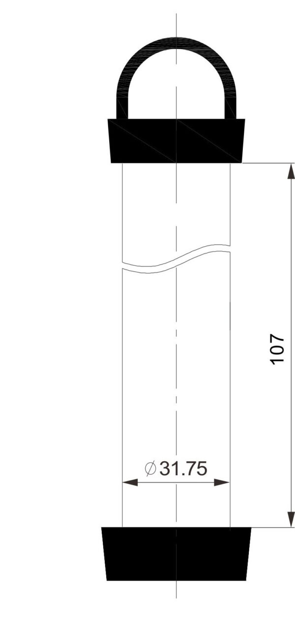 Afvoerstop 100 x 32 mm chroom - Afbeelding 2