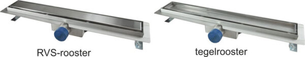 Wiesbaden tegelrooster voor douchegoot 50 x 7 cm RVS - Afbeelding 3