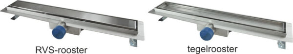 Wiesbaden tegelrooster voor douchegoot 60 x 7 cm RVS - Afbeelding 3