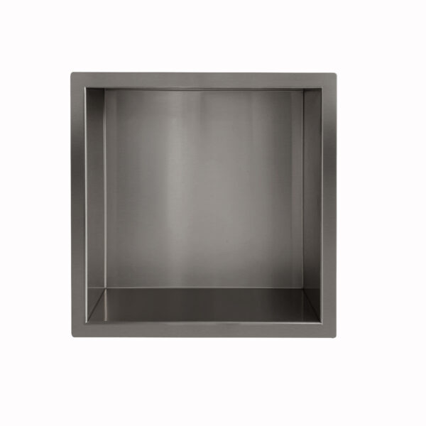 Demis inbouwnis 30 x 30 x 10 cm gunmetal - Afbeelding 2