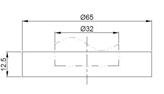 Star sifon rozet 32 mm x 65 mm chroom - Afbeelding 2