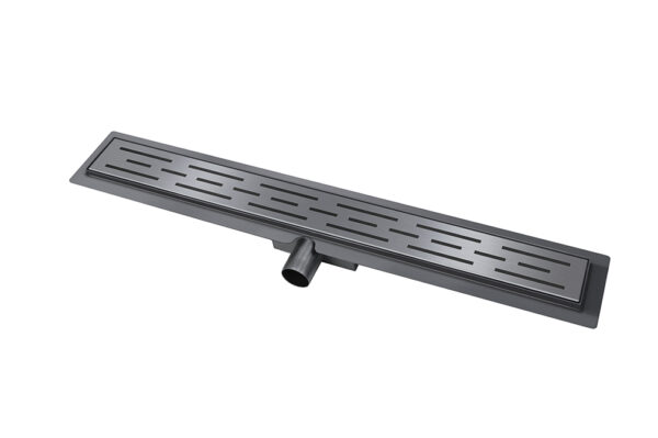 Wiesbaden douchegoot met flens en rooster 90 x 7 cm gunmetal - Afbeelding 4