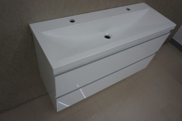 Shall onderkast 100 x 36 cm glans wit - Afbeelding 3
