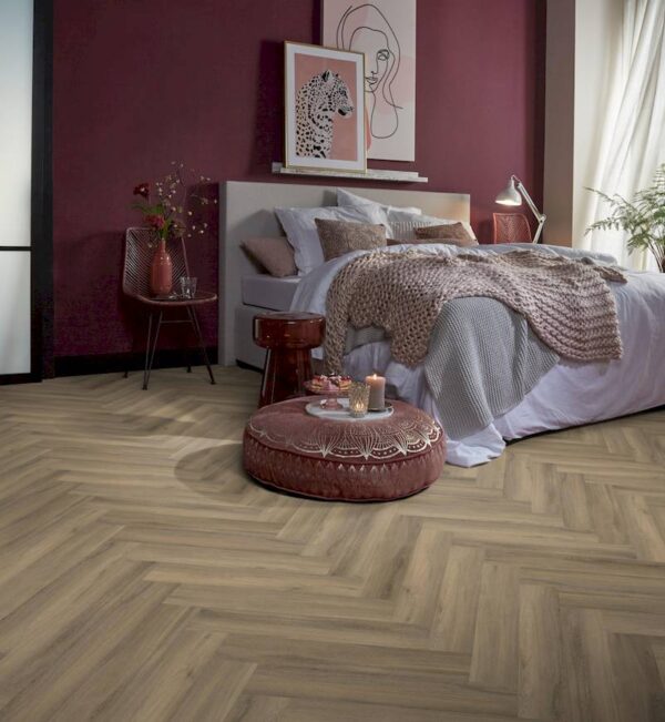 Spigato visgraat click SRC light brown - Afbeelding 2