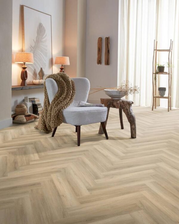 Spigato visgraat dryback beige - Afbeelding 3